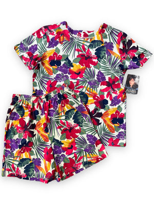 JACLYN SMITH SPORT FLORAL SHORTS SET