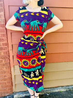 JESSICA HOWARD ELEPHANT WRAP DRESS