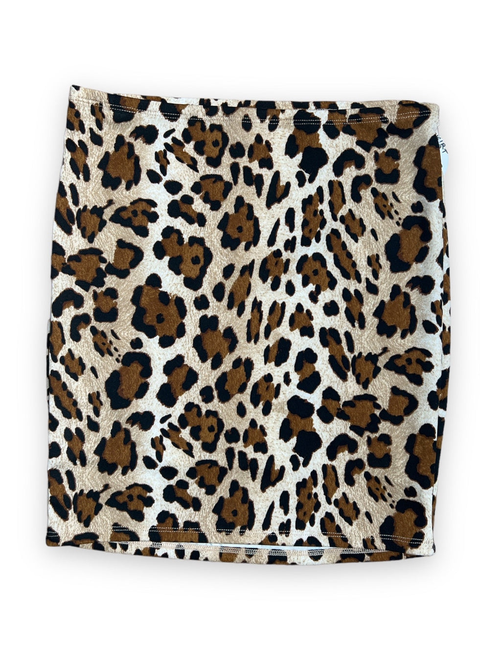 LEOPARD STRETCH MINI SKIRT