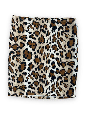 LEOPARD STRETCH MINI SKIRT