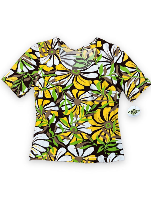 PSYCHEDELIC DAISY SHORT SLEEVE TOP