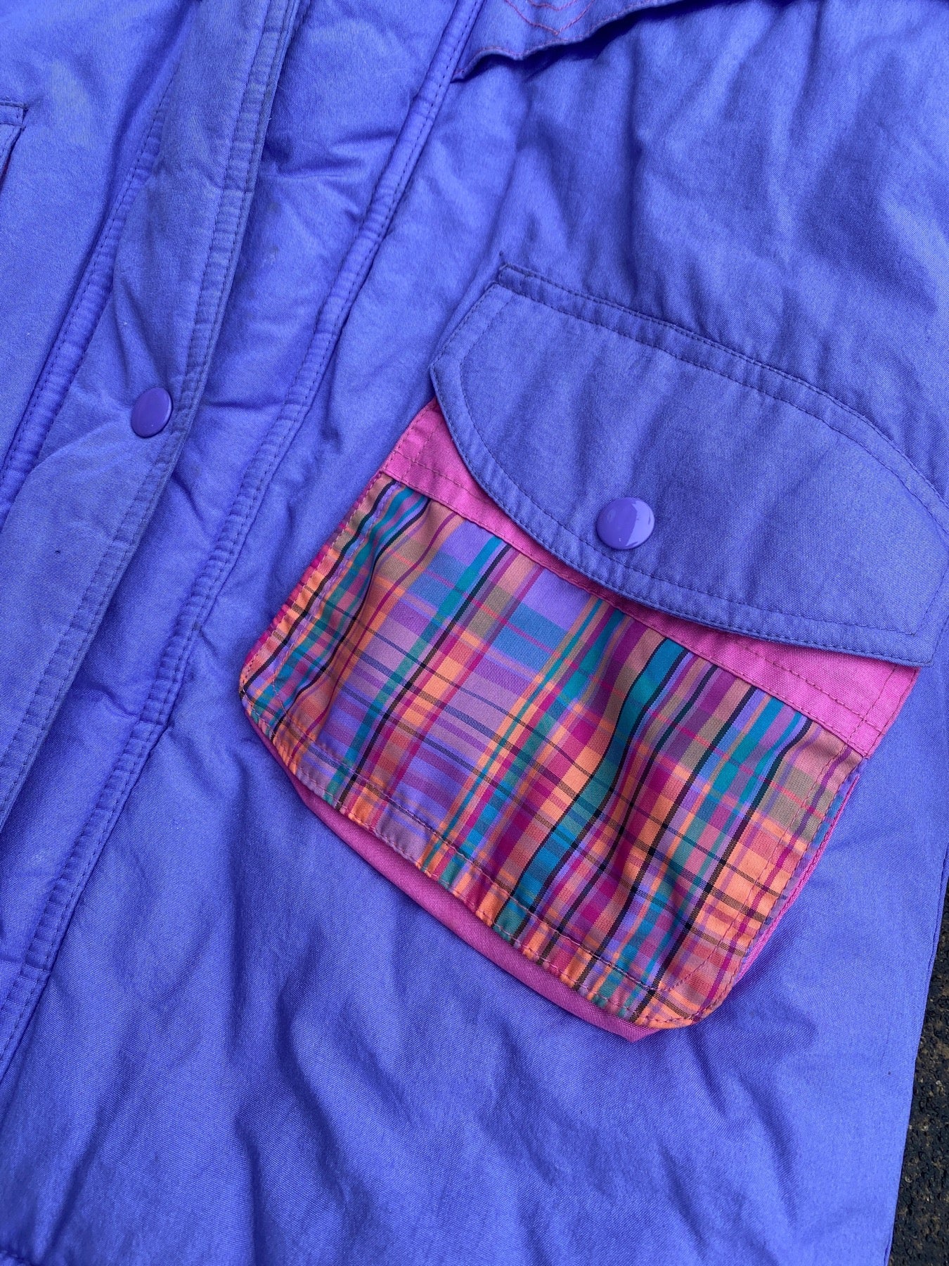 ASPEN PURPLE & PINK PUFFY JACKET