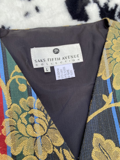 SAKS FIFTH AVENUE TAPESTRY VEST