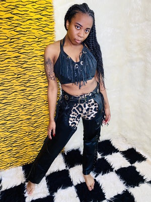LEOPARD FLARE LEGGINGS