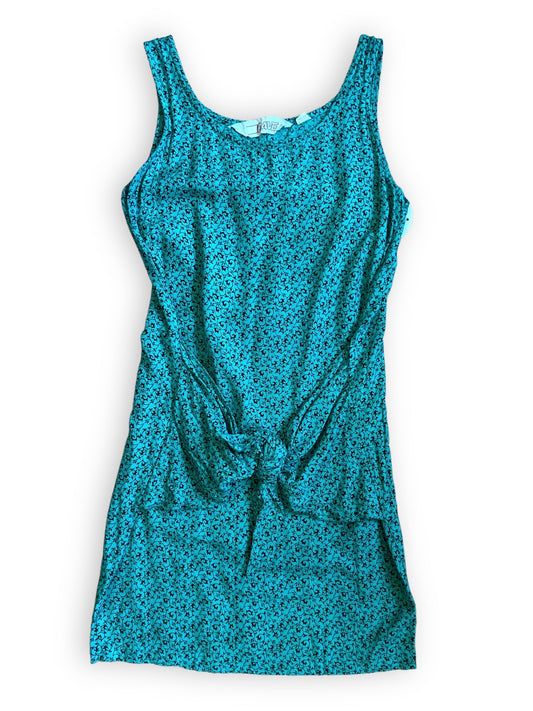 RAVE TEAL TANK MINI DRESS