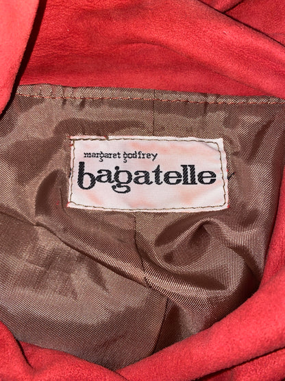 BAGATELLE GRAPEFRUIT SUEDE DRESS