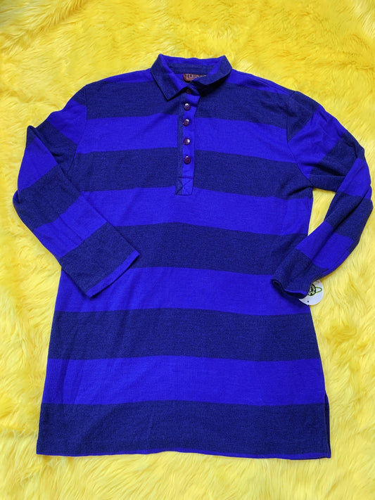 LISA II PURPLE STRIPED RUGBY SHIRT