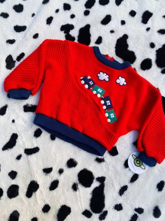 CARRIAGE BOUTIQUE KIDS TRAIN SWEATER