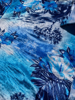 HOAX VELVET BLUE CRUSH TROPICAL SHIRT