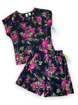 STYLE QUE FLORAL SHORTS SET