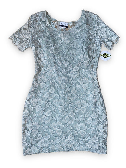 MICHI SAGE LACE MINI DRESS