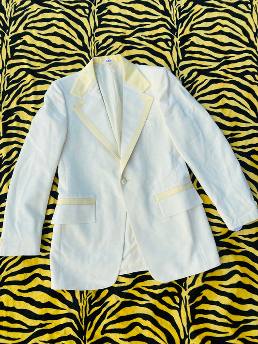 AFTER SIX PALE YELLOW TUX JACKET