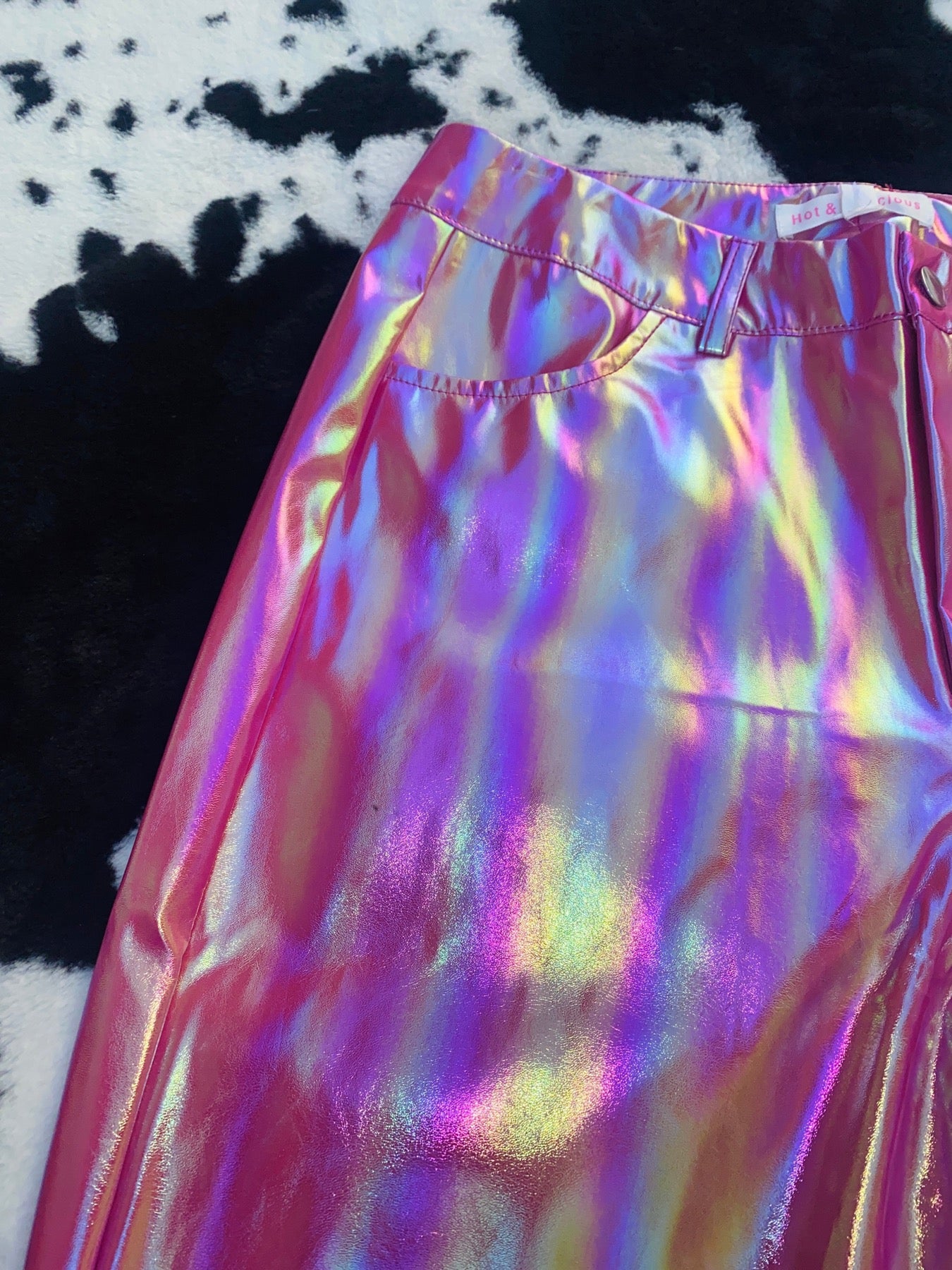 NEON PEARLIZED VINYL PANTS