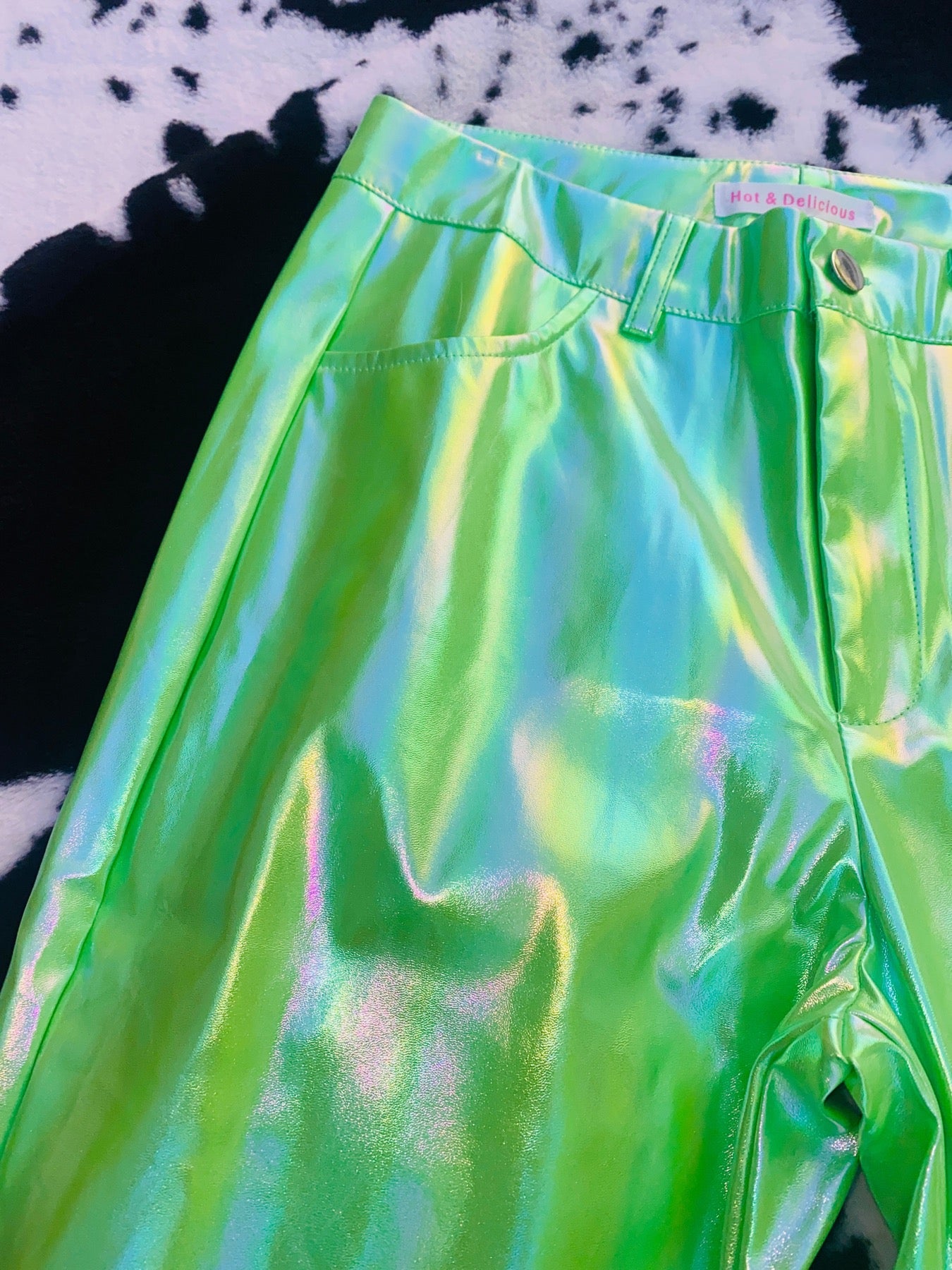 NEON PEARLIZED VINYL PANTS